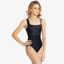 Acsa Stretch Lace Camisole Leotard