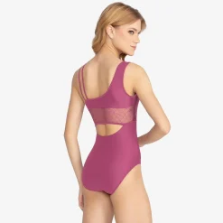 Acsa Stretch Lace Camisole Leotard