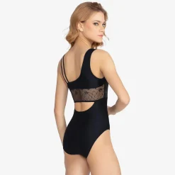 Acsa Stretch Lace Camisole Leotard