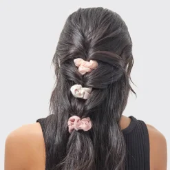Assorted Textured Scrunchies 5pc Set Terracotta