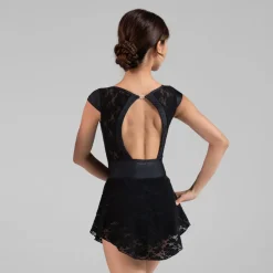 Ballet Rosa Jolie Floral Lace Pull On Skirt