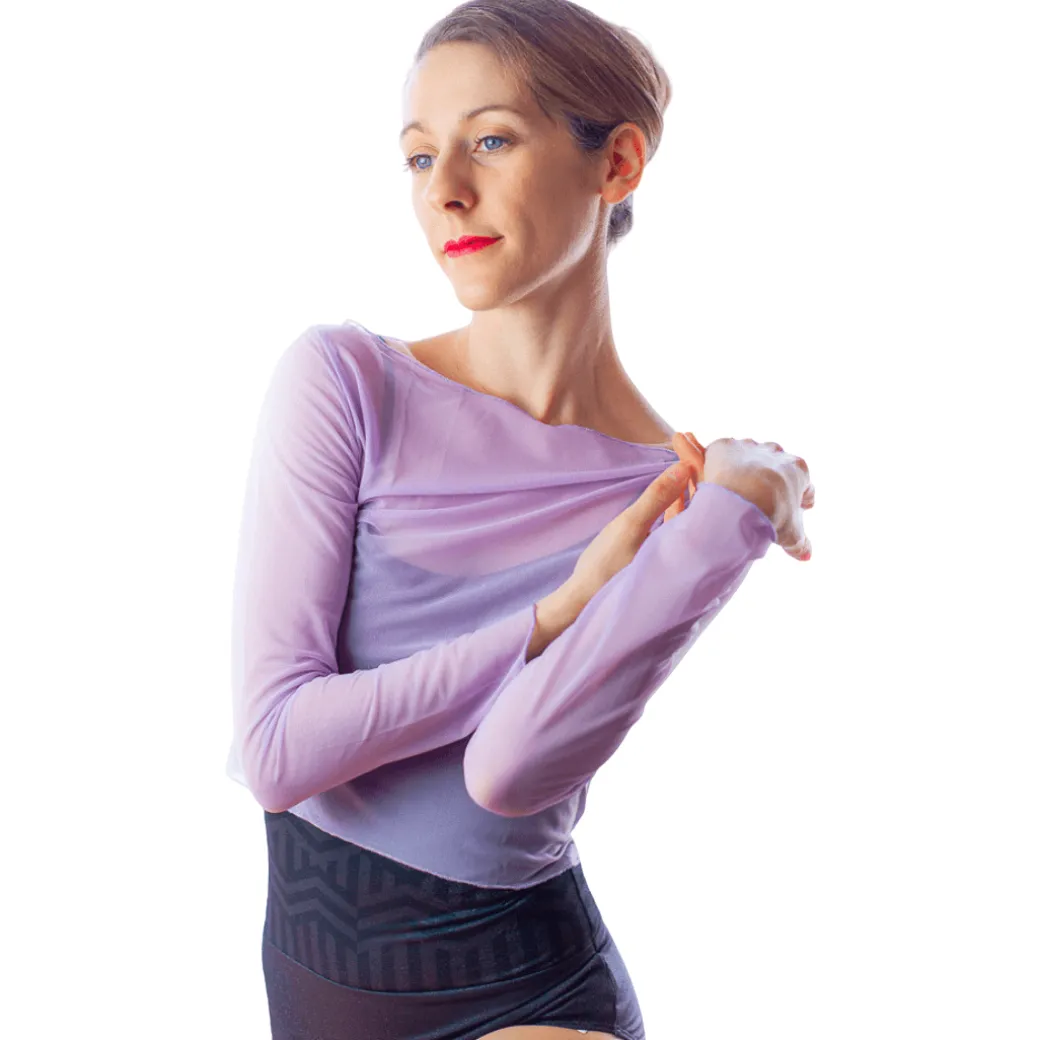 Ballet Rosa Natasha Long Sleeve Mesh Cover Up