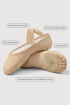 Bloch Elation 4-way Stretch Canvas Ballet Shoes