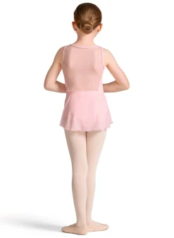 Bloch Girls Claire Mesh Wrap Floral Pull On Skirt