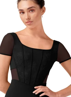 Bloch Olivia Corset Cap Sleeve Leotard