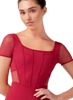 Bloch Olivia Corset Cap Sleeve Leotard
