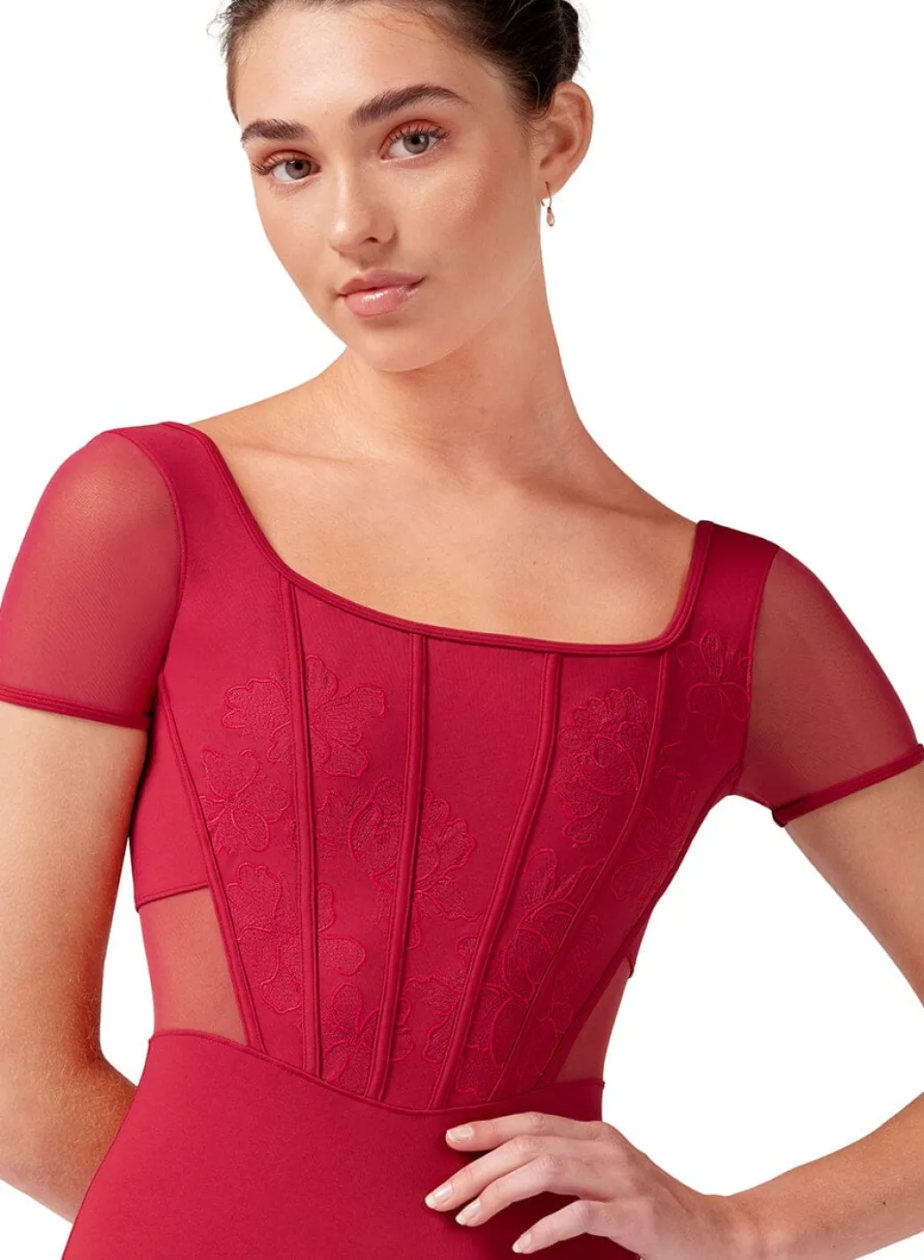 Bloch Olivia Corset Cap Sleeve Leotard