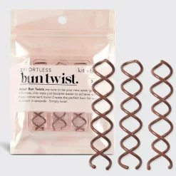 Bun Twist 3pc Brown