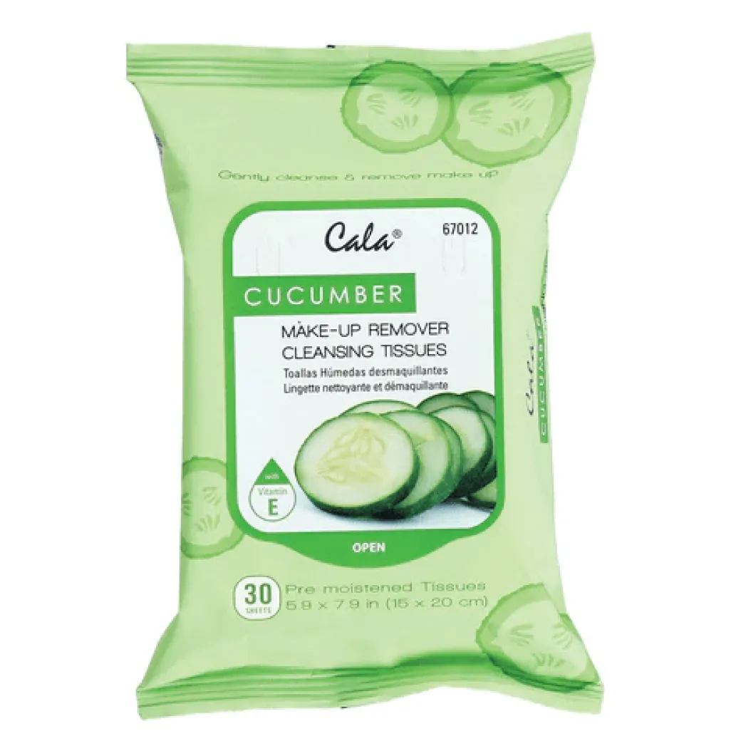 Cala Makeup Remover Wipes Tissue Cleanser Cucumber