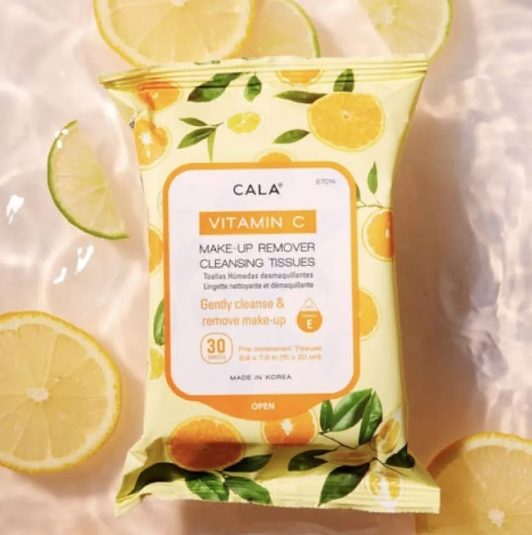 Cala Makeup Remover Wipes Tissue Cleanser Vitamin C
