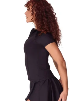 Capezio Studio Collection Short Sleeve Zipper Jacket Adult