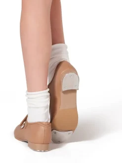 Capezio Beginner Kids Velcro Strap Patent Tap Shoe Child