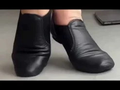 Capezio Best-Selling E-Series Slip On Leather Jazz Shoes
