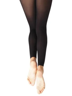 Capezio Footless Tight with Self Knit Waist Band Girls
