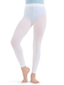 Capezio Footless Tight with Self Knit Waist Band Girls