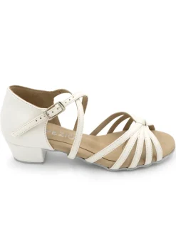 Capezio Girls Valentina Classic Buckle Cuban Heel Ballroom Shoe