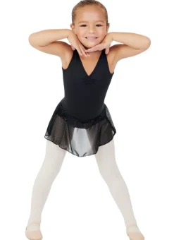 Capezio Girls V-Neck Tank Dress Leotard