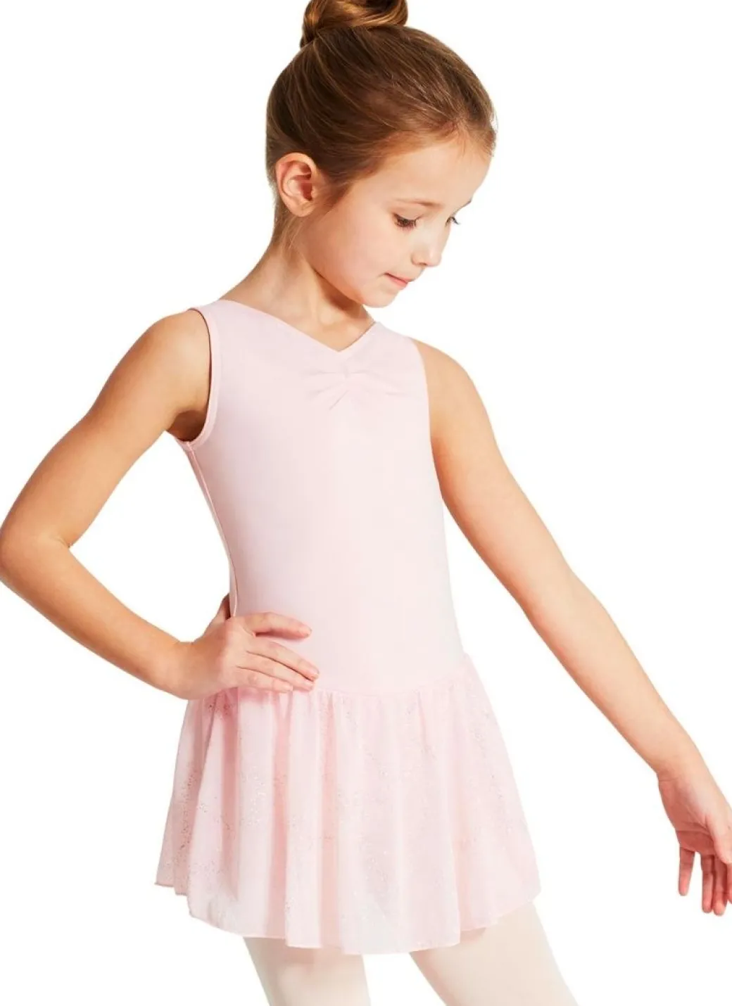 Capezio Girls V-Neck Tank Dress Leotard