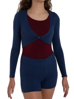 Capezio Harmonie Cropped Pinch Sweater