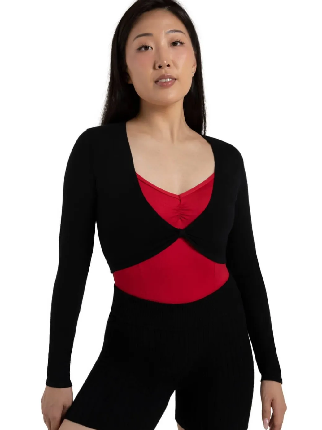 Capezio Harmonie Cropped Pinch Sweater