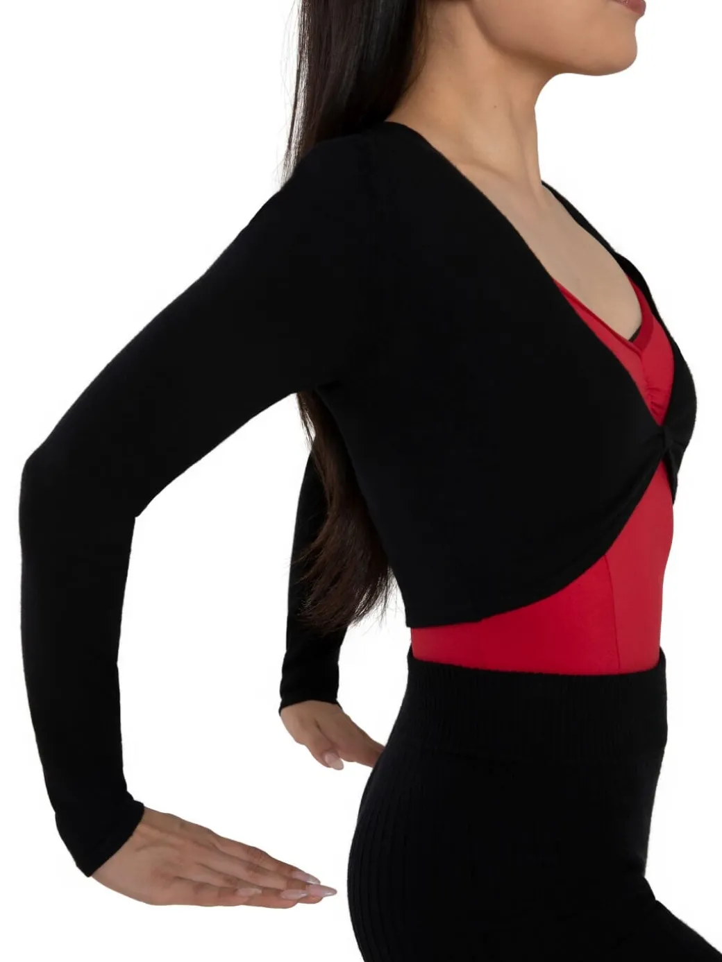 Capezio Harmonie Cropped Pinch Sweater