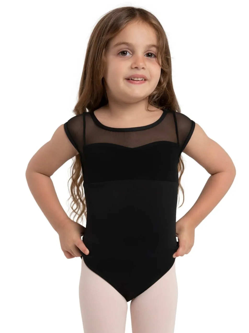 Capezio Jewel Garden Pearl Cap Sleeve Leotard Girls