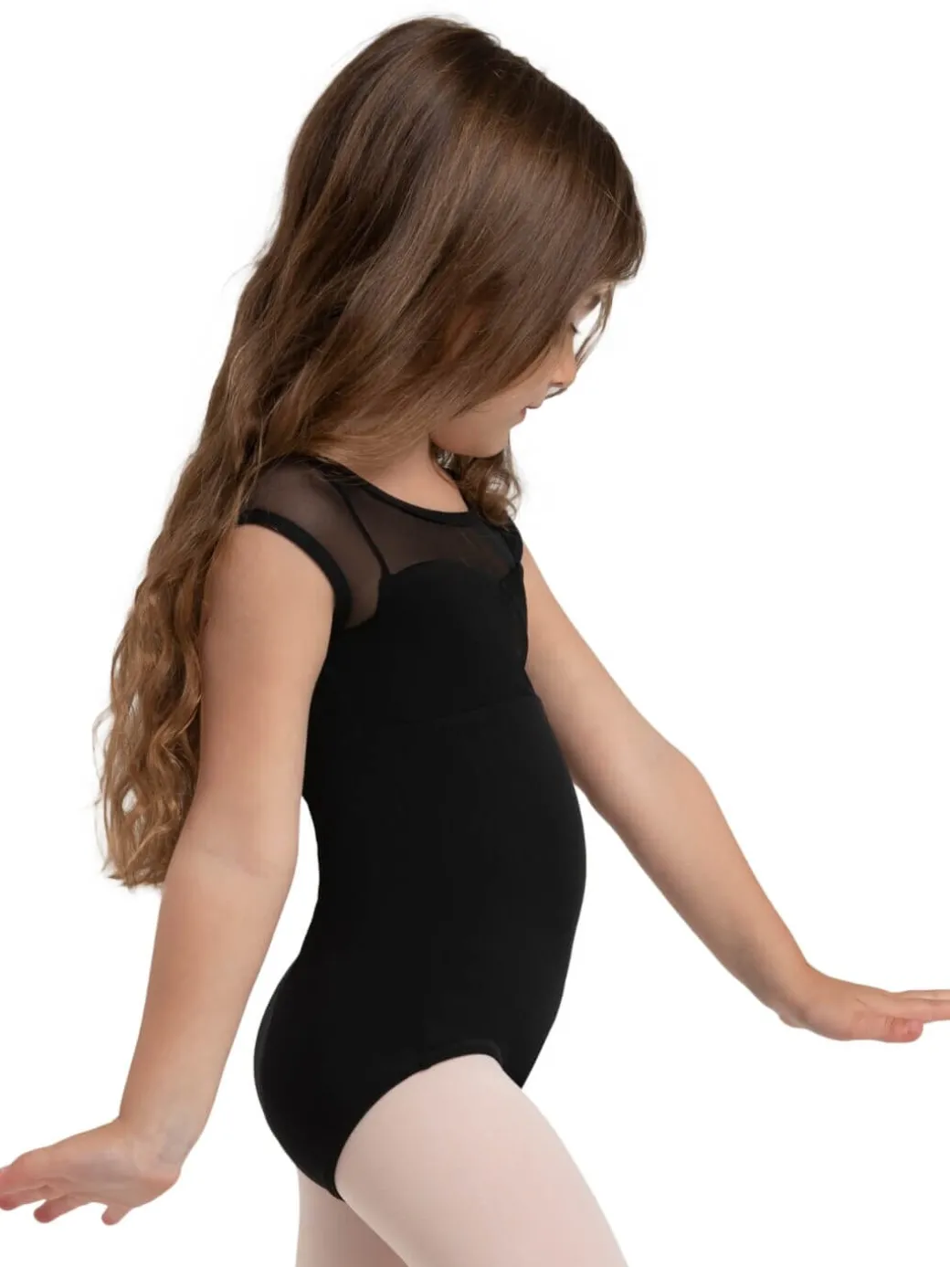 Capezio Jewel Garden Pearl Cap Sleeve Leotard Girls