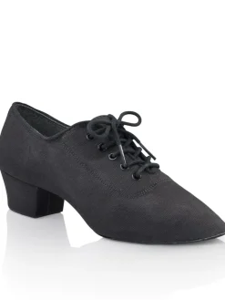 Capezio Lace Up Practice Ballroom Shoes with 1.25" Cuban Heel
