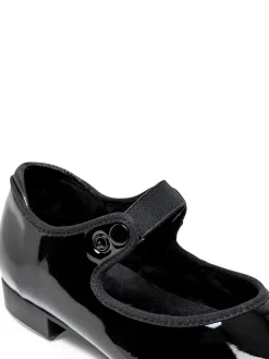 Capezio Little Girls Ribbon Tie Shuffle Tap Shoe Beginner