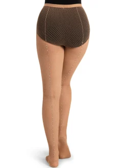 Capezio Professional Fishnet Tights with Rhinestones