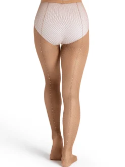 Capezio Professional Fishnet Tights with Rhinestones