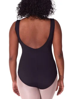 Capezio Soft Elegance Open Back Boatneck Leotard Womens