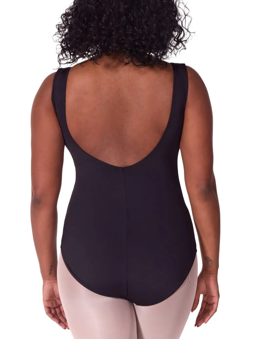 Capezio Soft Elegance Open Back Boatneck Leotard Womens