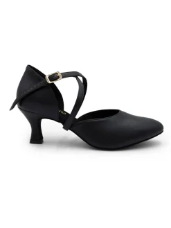 Celia Soft Faux Leather Ballroom Shoe with 2