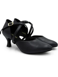 Celia Soft Faux Leather Ballroom Shoe with 2