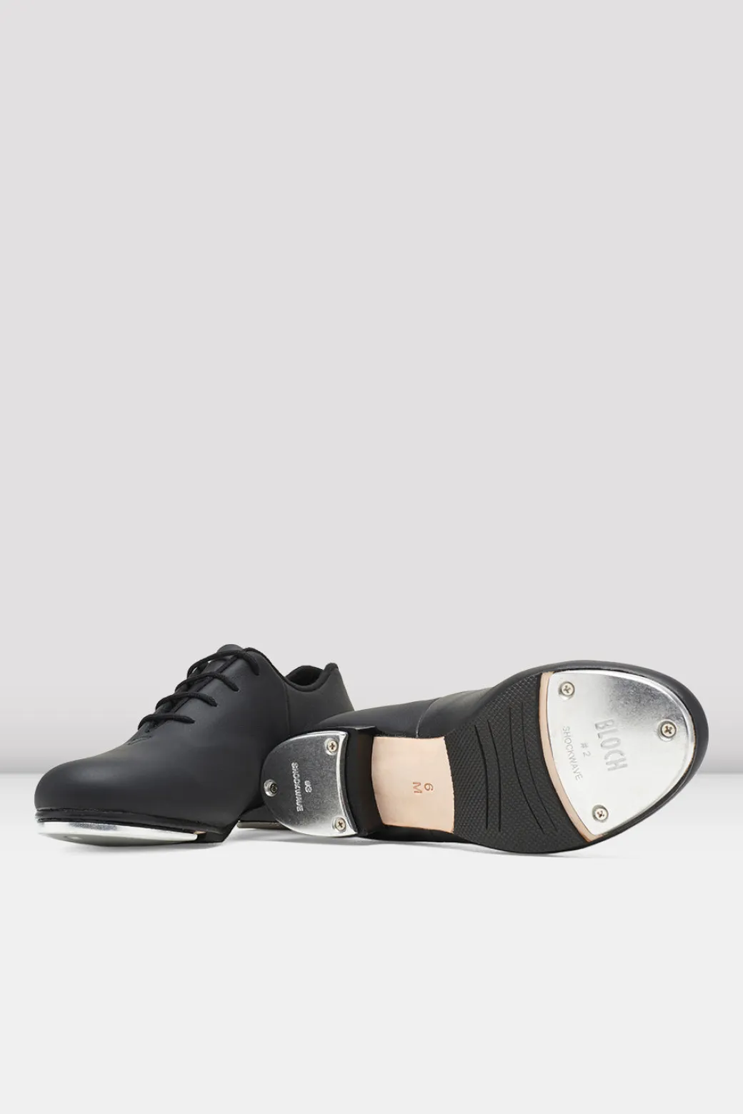 Childrens Audeo Black Leather Tap Shoes