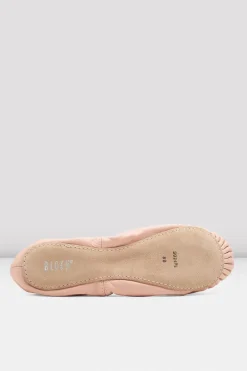Childrens Giselle Full-Sole Leather Ballet Shoes