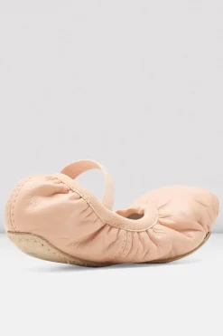 Childrens Giselle Full-Sole Leather Ballet Shoes