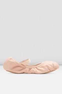 Childrens Giselle Full-Sole Leather Ballet Shoes
