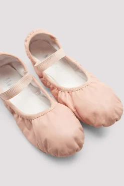 Childrens Giselle Full-Sole Leather Ballet Shoes