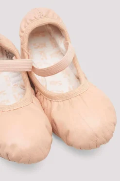 Childrens Giselle Full-Sole Leather Ballet Shoes