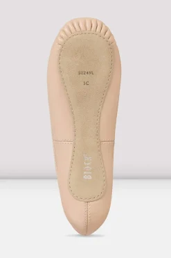 Childrens Giselle Full-Sole Leather Ballet Shoes