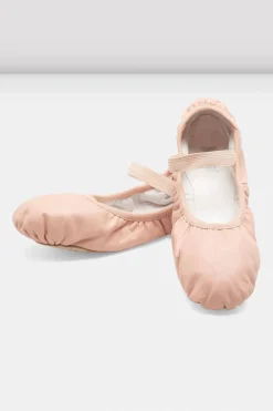 Childrens Giselle Full-Sole Leather Ballet Shoes
