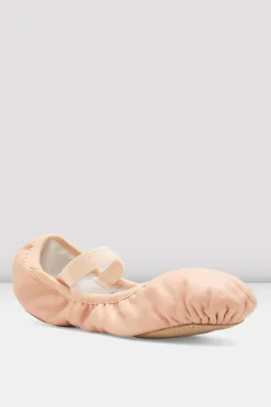 Childrens Giselle Full-Sole Leather Ballet Shoes