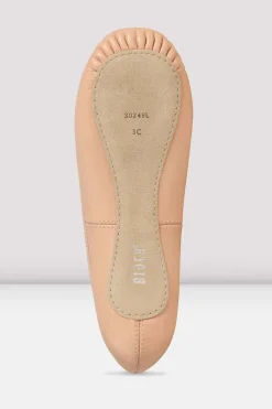 Childrens Giselle Full-Sole Leather Ballet Shoes