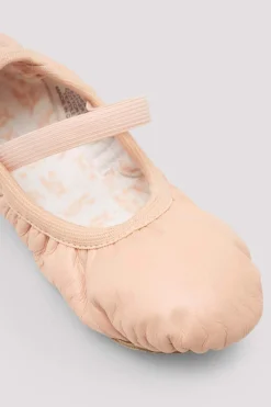 Childrens Giselle Full-Sole Leather Ballet Shoes