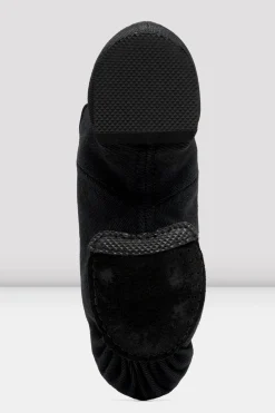 Childrens Phantom Canvas Jazz Shoes in Black