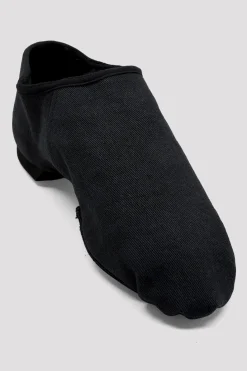 Childrens Phantom Canvas Jazz Shoes in Black