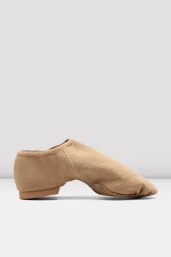 Childrens Phantom Canvas Jazz Shoes in Tan