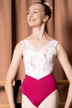 Danse De Paris Demi Moulin Tank Leotard Blush Rose